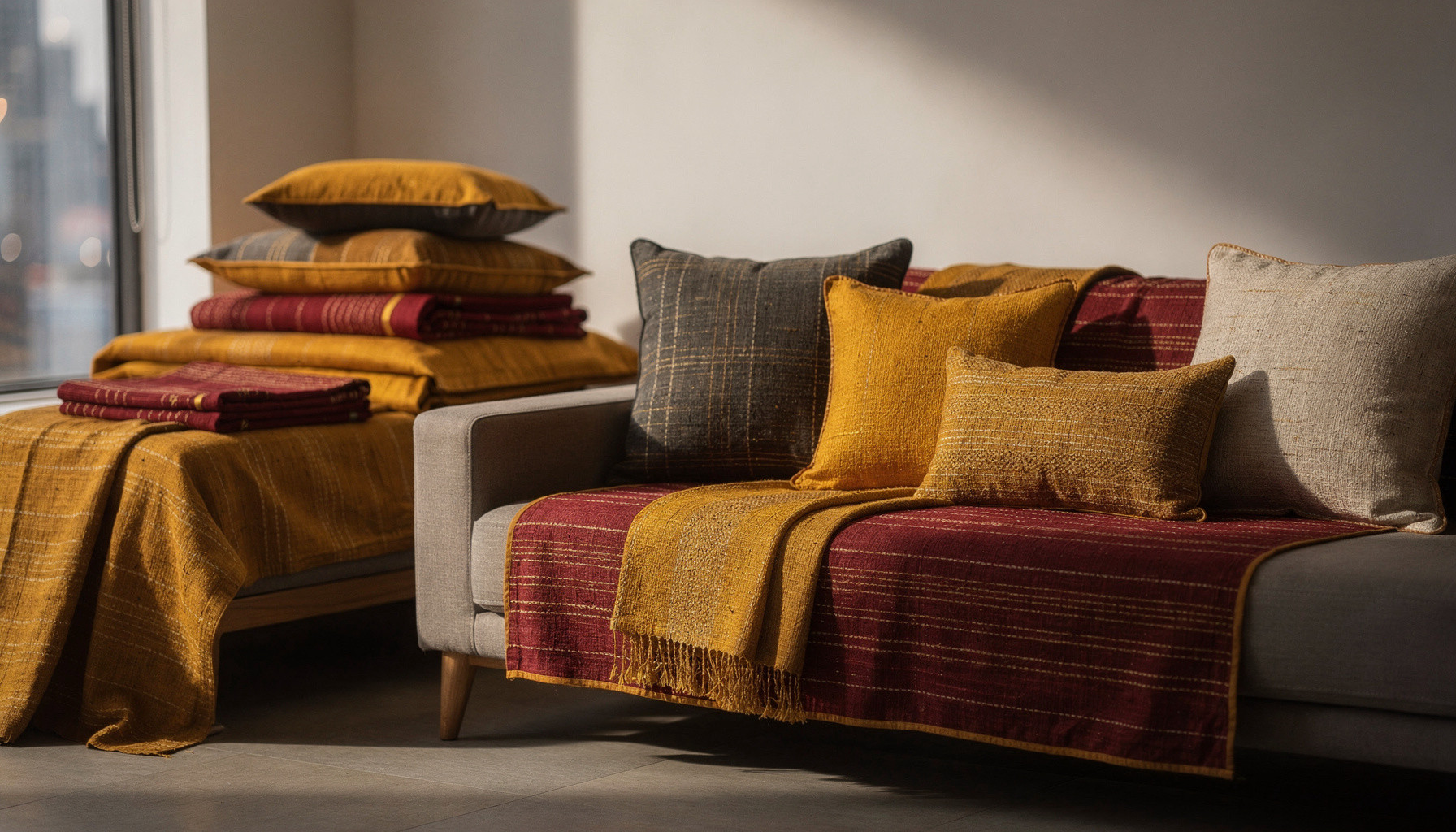 Gajanand Handloom — handloom textiles website built with WebZum AI website creator